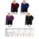 thumbnail image 2 of Suéteres de talla grande para mujer, de manga larga, cuello en V, informales, de punto, 2 of 8