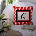 thumbnail image 3 of Monogram Letter Fabric Decorative Pillow, 3 of 4