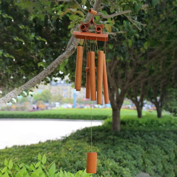 FRCOLOR Chime Hanging Wind Chime Outdoor Windchime Bamboo Wind Bell Decor