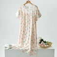 thumbnail image 2 of Robes de Nuit Femmes Femmes Robe de Sommeil Vêtements de Nuit Femmes Vêtements de Nuit Grande Taille Robes de Soirée Femmes Vêtements de Nuit Chemise de Nuit pour Femmes Vêtements de Nuit Chemise de Nuit pour Femmes Chemise de Pyjama à Manches Courtes Grande Nuit, 2 of 3
