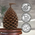 thumbnail image 3 of Park Designs Pine Bluff Rustic Pinecone Soap Dispenser, 3 of 5