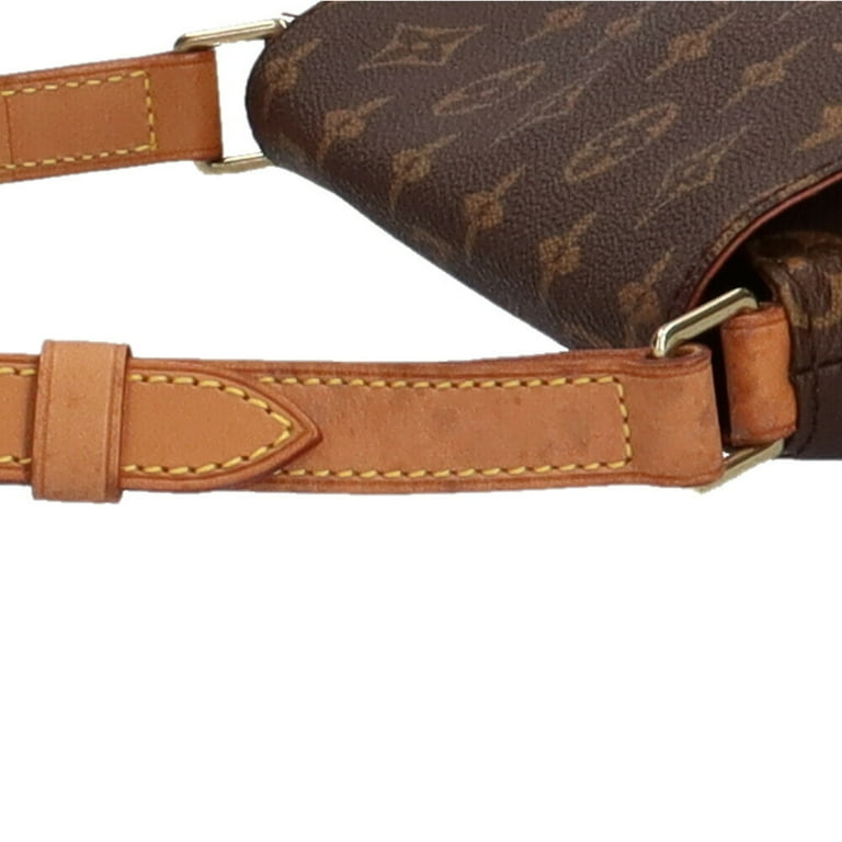 Musette tango cloth handbag Louis Vuitton Brown in Cloth - 25282586