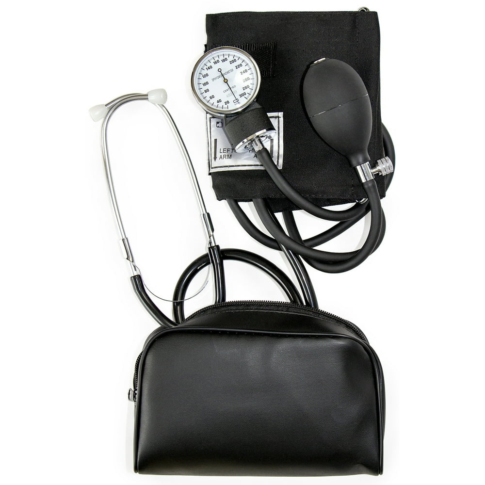 HealthSmart Manual Home Blood Pressure Monitor with Standard Cuff and