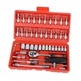 thumbnail image 2 of Juego de llaves de trinquete de enchufe genérico de 46 piezas Shamjiam Kit de herramientas automotrices, 2 of 8