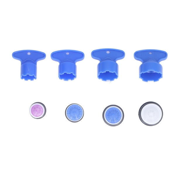 Inserte aireadores de grifo de agua, 8 piezas aireador de grifo inserto de plástico aireador de grifo inserte aireador de fregadero solución innovadora