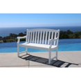 thumbnail image 2 of Vifah Bradley Outdoor Bench in White, 2 of 4
