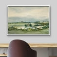 thumbnail image 3 of wall26 Framed Canvas Print Wall Art Aerial View Pastel Green Forest Valley Nature Wilderness Illustrations Fine Art Decorative Rustic Multicolor for Living Room, Bedroom, Office - 16"x24" W, 3 of 7