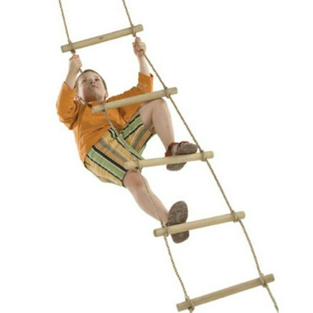 Rope Ladder With 6 Wooden Rungs Rope Ladder Climbing Ladder Swing