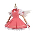 thumbnail image 5 of Anime Cardcaptor Sakura Card Captor Cosplay Kinomoto Sakura Disfraz de Cosplay Peluca Vestido Lolita Rosa Traje de Fiesta de Disfraces de Halloween, 5 of 5