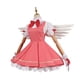 thumbnail image 5 of Anime Cardcaptor Sakura Card Captor Cosplay Kinomoto Sakura Disfraz de Cosplay Peluca Vestido Lolita Rosa Traje de Fiesta de Disfraces de Halloween, 5 of 5