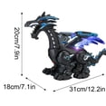 thumbnail image 3 of Fiudx Ofertas Flash Del Día Juguete Mecánico De Dinosaurio Con Pulverizador Eléctrico, Juguete Multifuncional Con Sonido Y Luz, 3 of 3