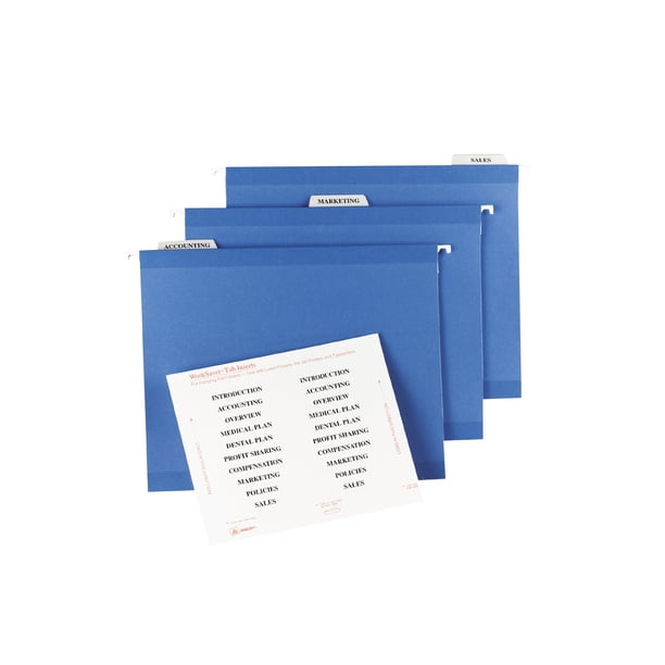 Avery Printable Tab Inserts for Hanging File Folders, 3-1/2" (11137) -  Walmart.com