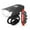 Black, variant on PTJKU Bicycle Front and Rear Light Kit with 3 Light Modes, Powerful LED Mid Frequency Flash, Rechargeable Headlights with USB Cable black
