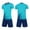 Blue A, variant on Nilvkv Toddler Girl Outfit, Girls Athletic Sets, Fast Dry Breathable Short Sleeve Jersey and Pocketed Shorts Set Training Green 11-12 Years