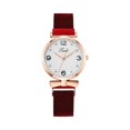thumbnail image 2 of Resicozy Womens Vintage Watch Dainty Stainless Steel Mesh Quartz Watch Soft Adjustable Resistance and Lightweight for Daily Wear Red, 2 of 3