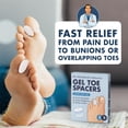 thumbnail image 2 of Dr. Frederick's Original Gel Toe Spacers, Bunion Pain Relief, 6 Count, Small, 2 of 8