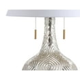 thumbnail image 4 of JONATHAN Y Highland 30.75" Gourd Glass LED Table Lamp, Mercury Silver/Gold, JYL6206A, 4 of 8