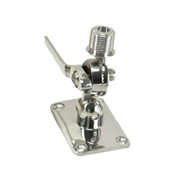 Whitecap S-1802C Stainless Steel Ratchet/Antenna Mount - 3-5/8" x 2-1/2"