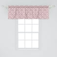 thumbnail image 2 of Ambesonne Romantic Valance Pack of 2, Pattern of Butterflies Art, 54"X18", Eggplant and Rose, 2 of 4