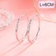 thumbnail image 1 of KADER Joyería Aro Plata Original Pendientes Grandes Círculo Mujer 925 M001, 1 of 4