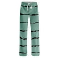thumbnail image 6 of Enjoytime Plus Size Pants for Women Printing Elastic Waist Full Length Pajama Pants Casual Lounge Loose Trousers Green XXXL, 6 of 6