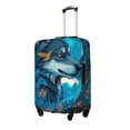 thumbnail image 1 of Fotbe Blue Iceberg Leaf Wolf Funda Protectora para Equipaje, Antirrayones y Resistente a la Suciedad, Compatible con Maletas de 18 a 32 Pulgadas-Small, 1 of 7