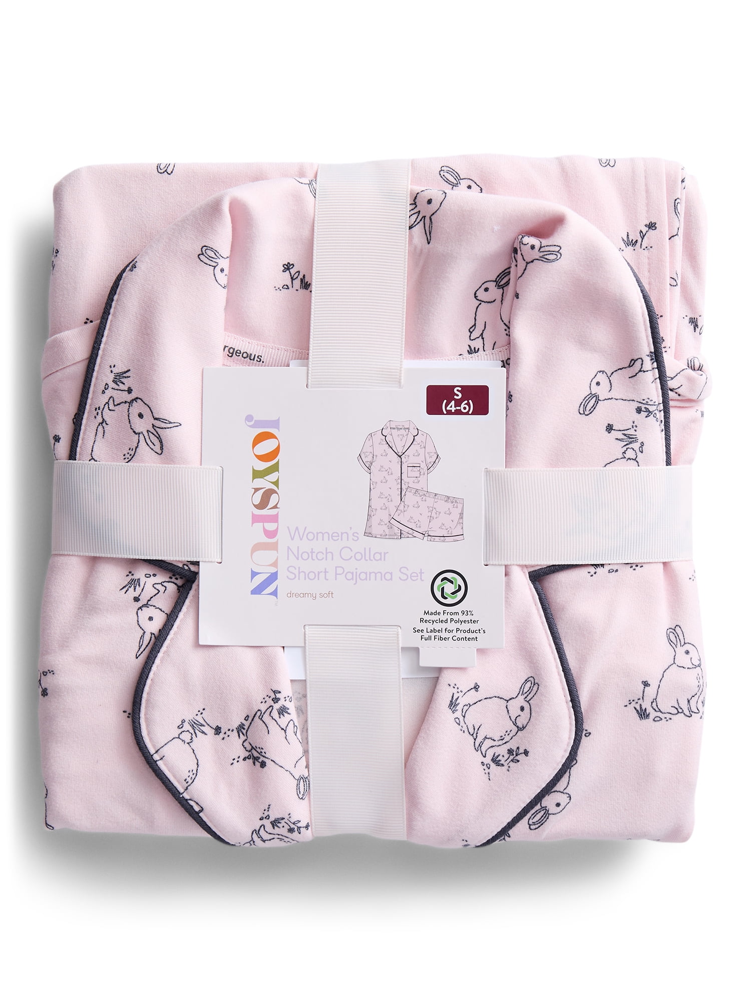 Joyspun Women’s Mommy and Me Notch Collar Top and Shorts Family Matching Pajama Set, Sizes XS-3X