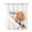 Teal, Terracotta, Amber, Blue, variant on No Hook Shower Curtain, Hello Fall Standard Shower Curtains with Snap in Liner, Thanksgiving Truck Harvest Pumpkin Maple Tree Waterproof Washable Fabric Bathroom Curtain Set, 66" x 72"
