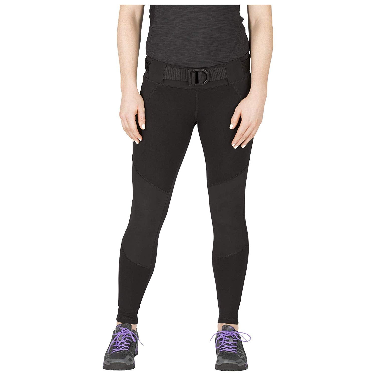 5.11 Tactical Raven Range Tight, Yoga Pants, Wicking Stretch Fabric, Belt  Loop, Style 64409, Black, Small