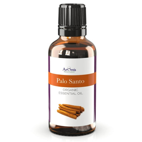 ArOmis Organic Palo Santo Essential Oil, USDA Certified and 100% Pure, Undiluted, Aromatherapy, Therapeutic Grade 10ml