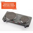 thumbnail image 3 of IMUSA Double Electric Hot Plate, Black, 3 of 9