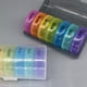 thumbnail image 3 of Seitruly Pastillero semanal, dispensador de suplementos, compartimentos separados, contenedor organizador de almacenamiento, 2 veces al día, Salud, 3 of 5