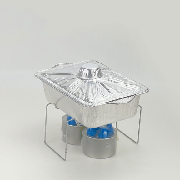 NICEXMAS Aluminum Foil Baking Dish with Lid, 1 Set Disposable Bakeware Pan for Cooking and Baking Supplies