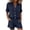 Navy, variant on Women's Summer Casual Work Set Short Sleeve Button Down Shirt & Shorts Set Two Piece Outfits for Women
