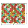 thumbnail image 5 of Pioneer Flower Floral Print Pattern Shower Curtain 84"x72", Bathroom Decorative Shower Curtain Set with 12 Hooks, Waterproof Washable, 5 of 6