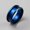 Blue, variant on Stainless Steel Grooved Inlay Ring Blank Rose Gold Tone 8mm R49