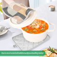 thumbnail image 3 of Yayeee Pot Holders Kitchen Heat Resistant with Pocket 7"x9.8" Cotton Oven Cooking Hot Pads, Abstract Shapes, 3 of 7