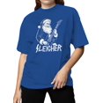 thumbnail image 2 of Rocking Santa Sleigher Design Women's T-shirt, 2 of 3