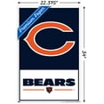thumbnail image 3 of NFL Chicago Bears - Logo 21 Wall Poster with Pushpins, 22.375" x 34", 3 of 6