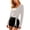 White, variant on Womens Wrap Tie Athletic Tops Stretchy Casual V Neck Long SLeeve Shirts Comfort Slim Fit Cover-Up Sport Blouses for Ballet Workout Yoga
