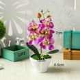 thumbnail image 7 of Cheer.US Artificial Flowers in Pot Decor Flower Arrangements Phalaenopsis Bonsai Plants Flower Bonsai Plants&nbsp;Flowers In Pot Table Centerpieces Dinning Room Table Kitchen Decoration, 7 of 7