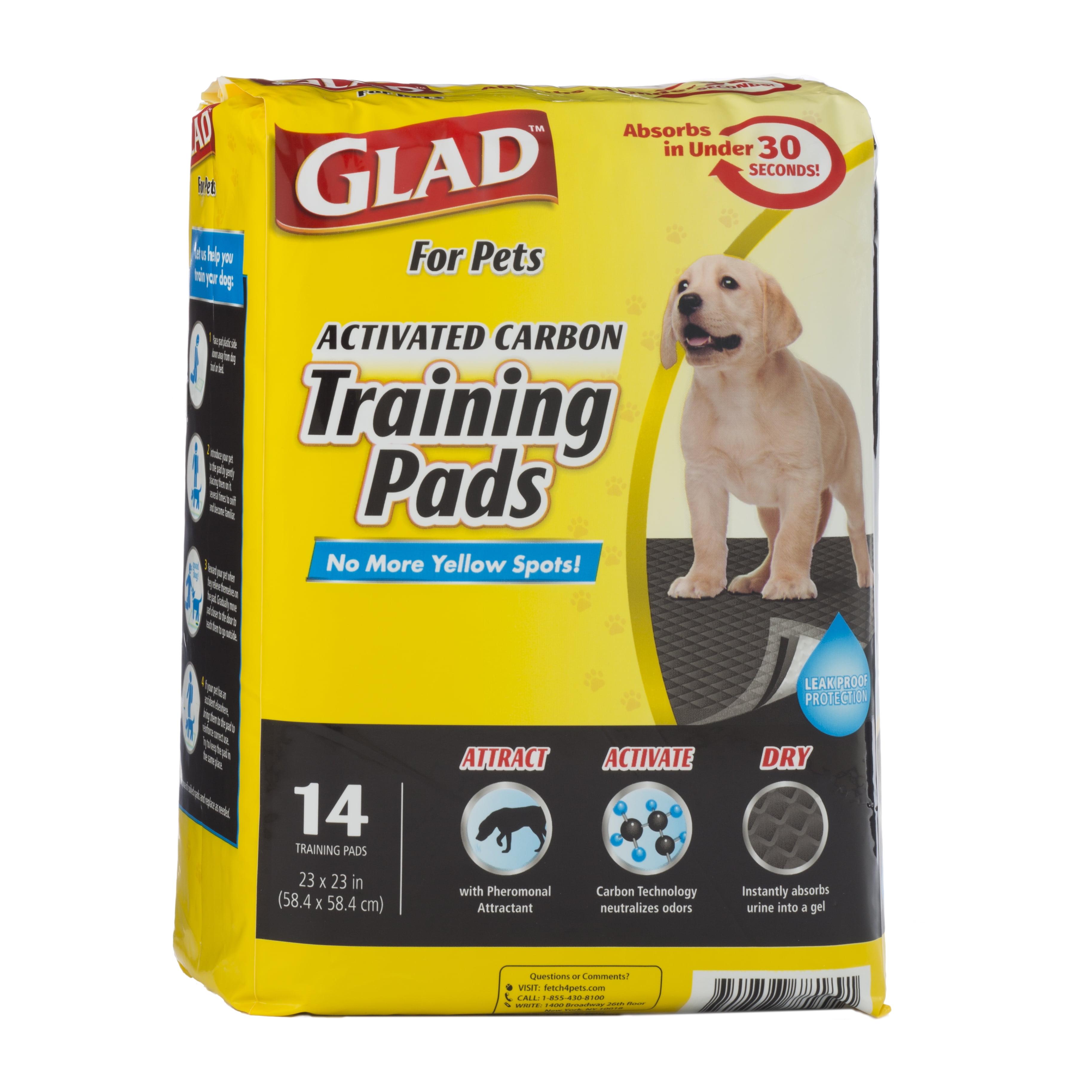 Pack of 14 Go Here Absorbent Dog and Puppy Training Pads OUT