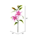 thumbnail image 3 of Vickerman 32" Artificial Pink Real Touch Tiger Lily Stem, 3 of 4