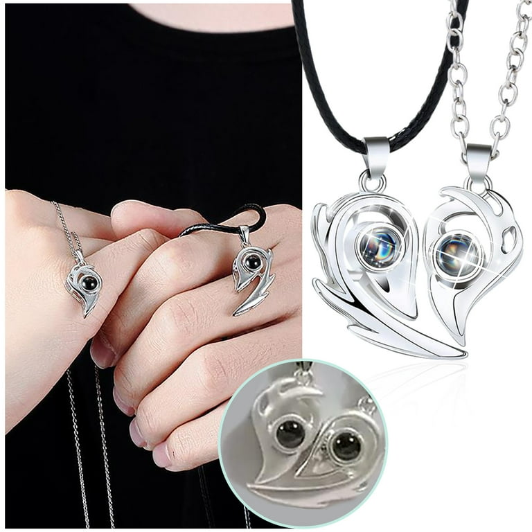 Anime store couple necklaces