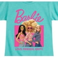 thumbnail image 3 of Barbie - Love Friends Unity  - Girls Fitted Short Sleeve Graphic T-Shirt, 3 of 5
