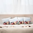 thumbnail image 7 of Ambesonne Ocean Throw Pillow Cover 4 Pack, Summertime Seaside Pearl, 20", Red Beige Grey, 7 of 7