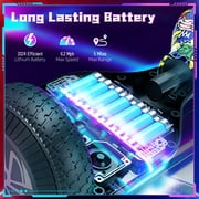 LIEAGLE Hoverboard with Bluetooth Speaker & LED Lights for Kids Adults, Weight Limit 200lb, Graffiti