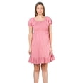 thumbnail image 4 of Vestido Maternidad Mujer Algodón Fresco Cómodo Vestido Embarazo Primavera Casual Amplio Color Rosa, 4 of 4