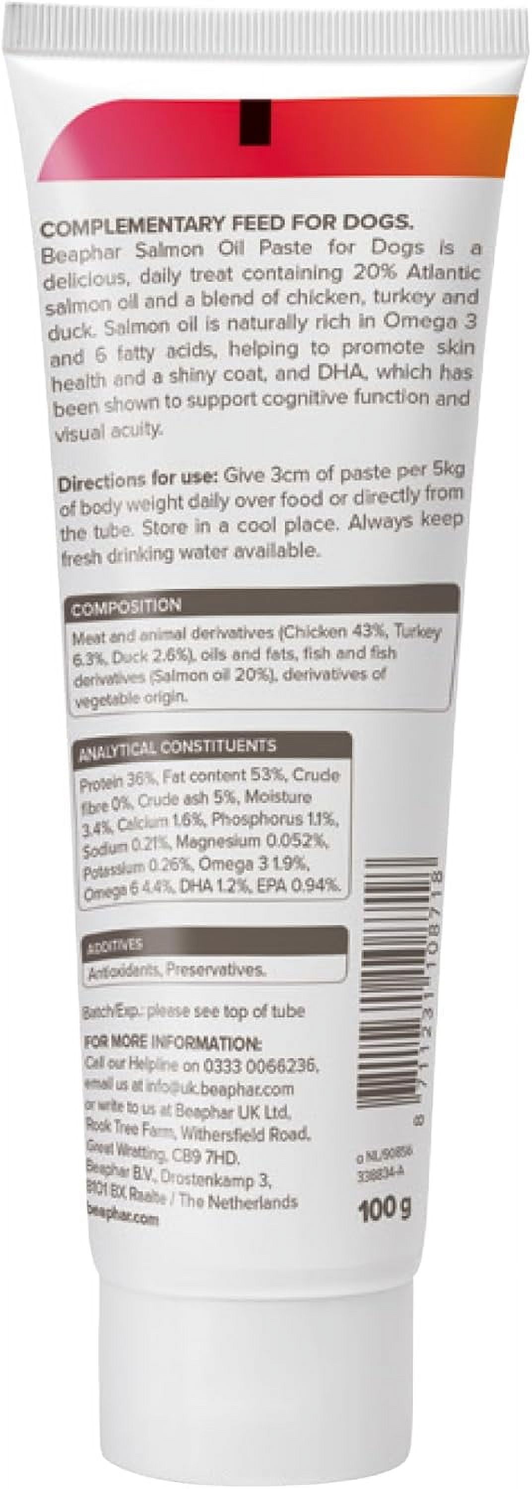 Beaphar Salmon Oil Paste for Dogs Animal Health 100g