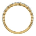 thumbnail image 3 of 2.54 ct tw Triple Line Diamond Half Eternity band Wedding Ring 18K Gold (G,VS), 3 of 5